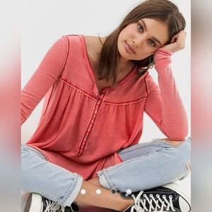 FP~ Kai Relaxed Henley Top